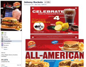 Restaurant Facebook Pages - Johnny Rockets