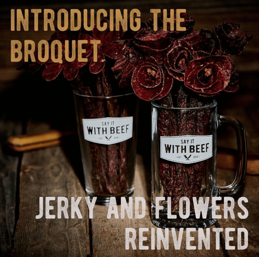 Restaurant Promotions for Valentine's Day beef jerky croquet