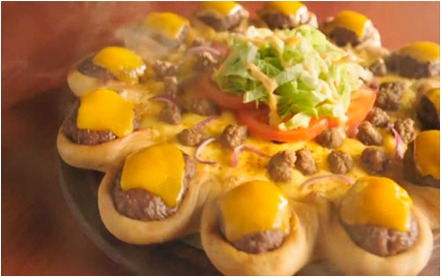 Restaurant Menu Items - Pizza Hut's Mini Cheeseburger Pizza