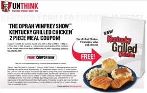 restaurant marketing campaigns that bombed -- KFC coupon
