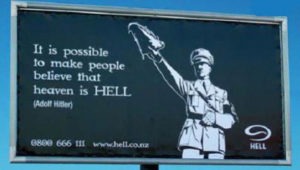 restaurant marketing campaigns that bombed -- Hitler endorses Hell Pizza