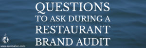 restaurant brand audit