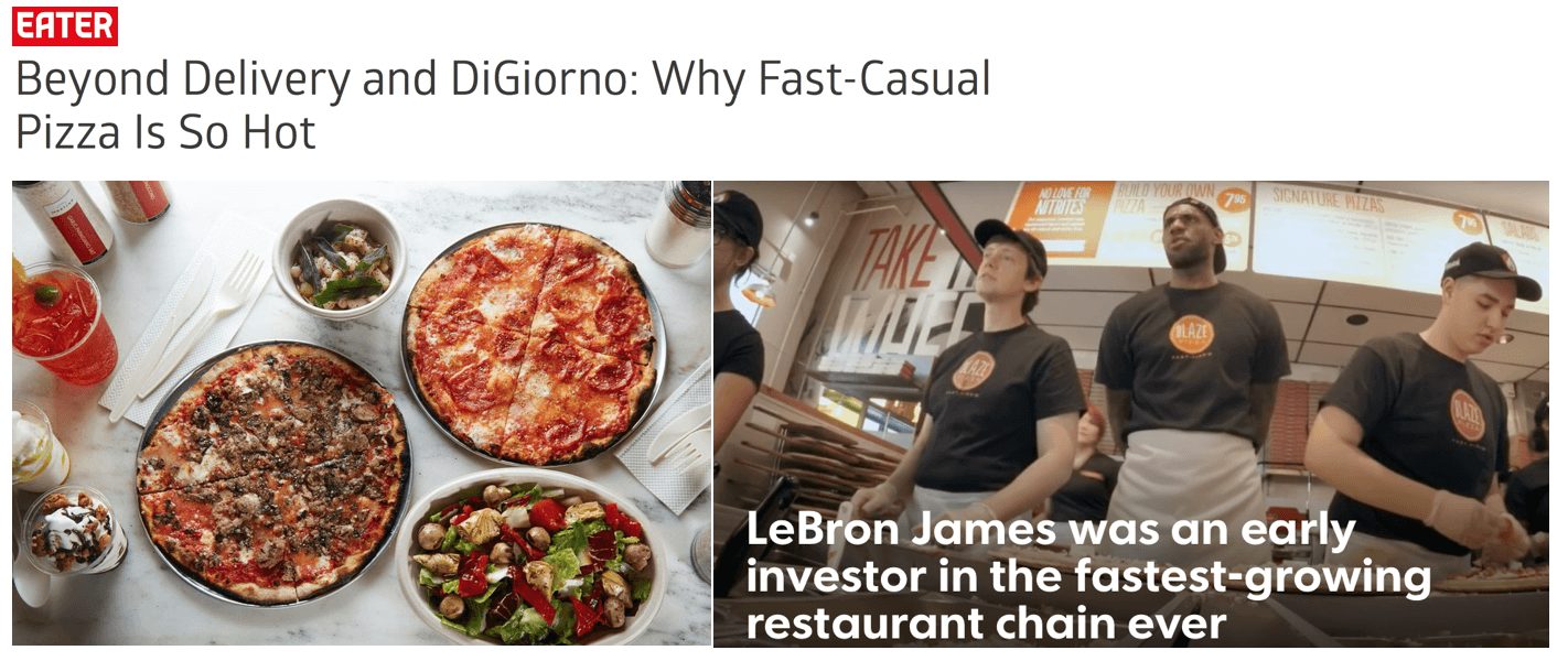 Fastest growing fast casual restaurants pizza
