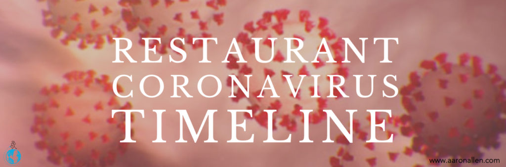 restaurant coronavirus timeline