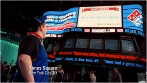Dominos campaign times square