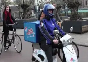 Domino's motorcycle